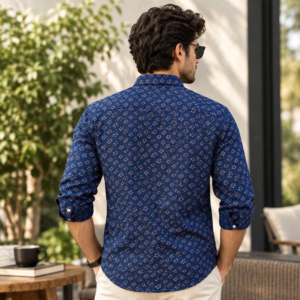 Indigo Blue Diamond Shirt
