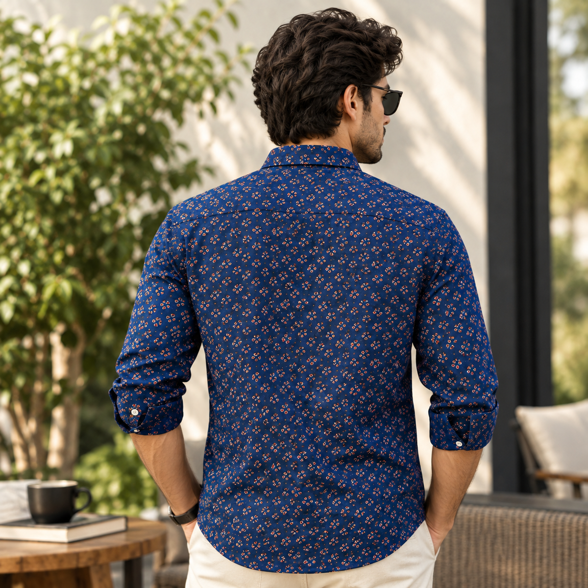 Indigo Blue Diamond Shirt