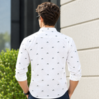 Multi Hare Non Iron White Check Shirt