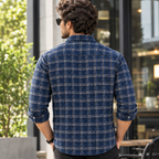 Indigo Blue Overchecked Shirt