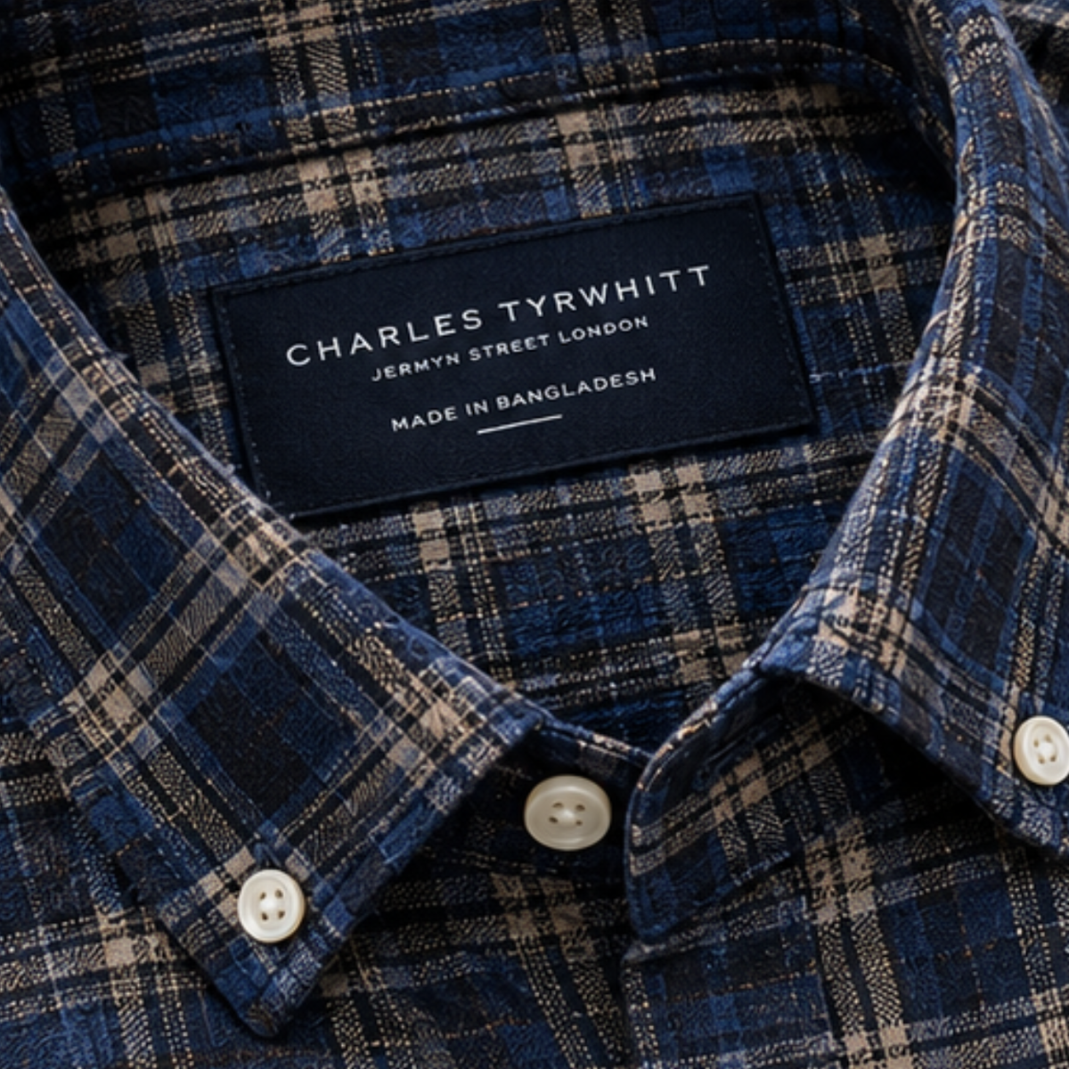 Indigo Blue Overchecked Shirt