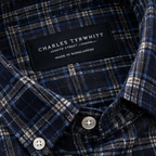 French Blue Check Shirt